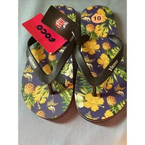 Foco Minnesota Vikings sandles Thong Flip Flops Women’s 10 NFL Football
